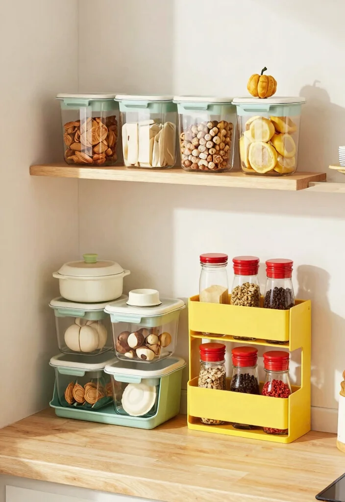 14 Small Space Kitchen Ideas That Actually Feel Open 10. Use Color Coded Storage 0