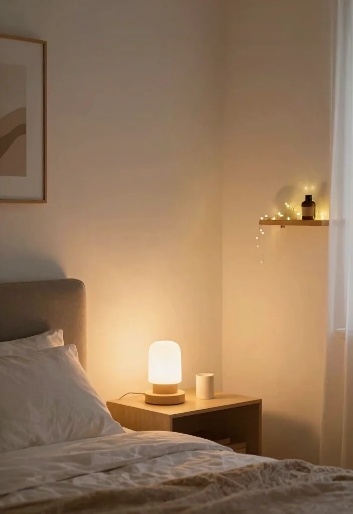 14 Warm Neutral Bedroom Ideas That Feel Peaceful 11. Soft Lighting Fixtures 0