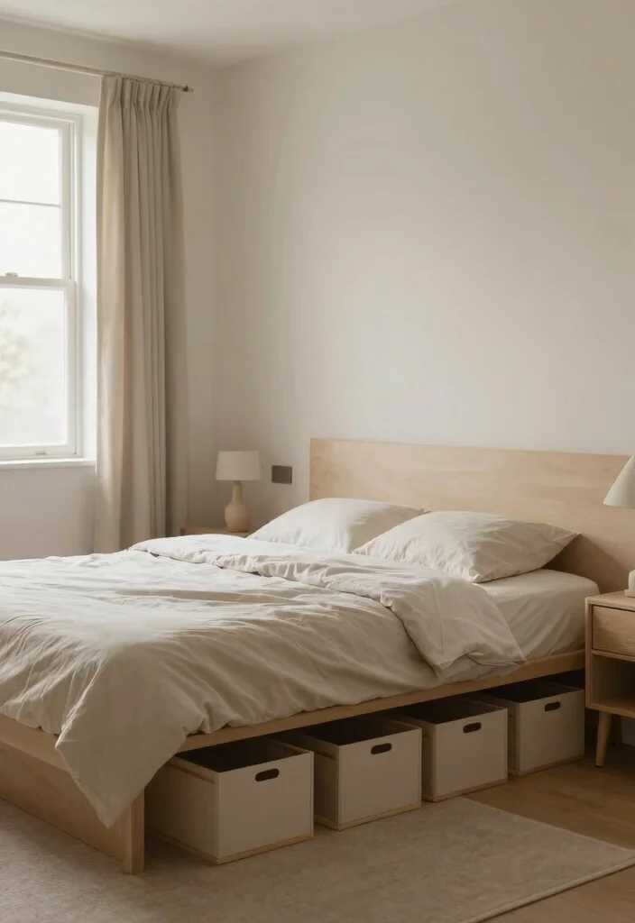 14 Warm Neutral Bedroom Ideas That Feel Peaceful 14. Mindful Decluttering 0