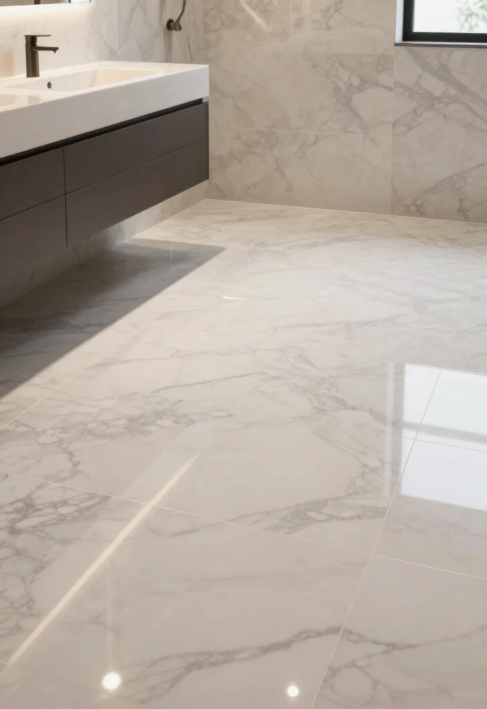 15 Bathroom Tile Floor Ideas That Change the Entire Look 13. Porcelain Tiles 0