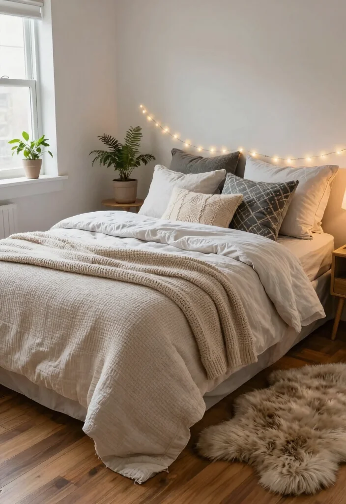 15 Cozy Cheap Small Bedroom Ideas That Feel Designer Made 1. Layered Textures for Ultimate Comfort 0