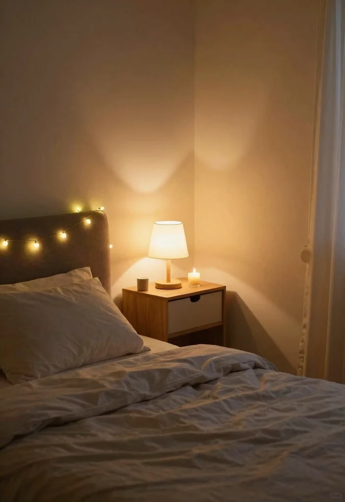 15 Cozy Cheap Small Bedroom Ideas That Feel Designer Made 5. Soft Lighting for a Warm Ambiance 0