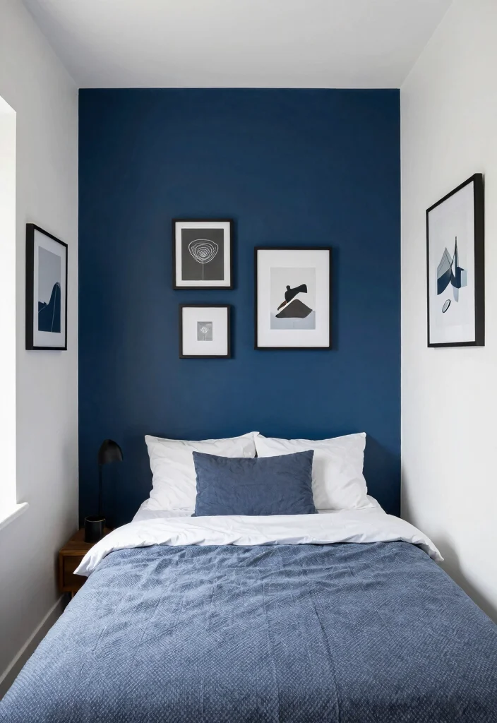 15 Cozy Cheap Small Bedroom Ideas That Feel Designer Made 6. Striking Accent Walls 0