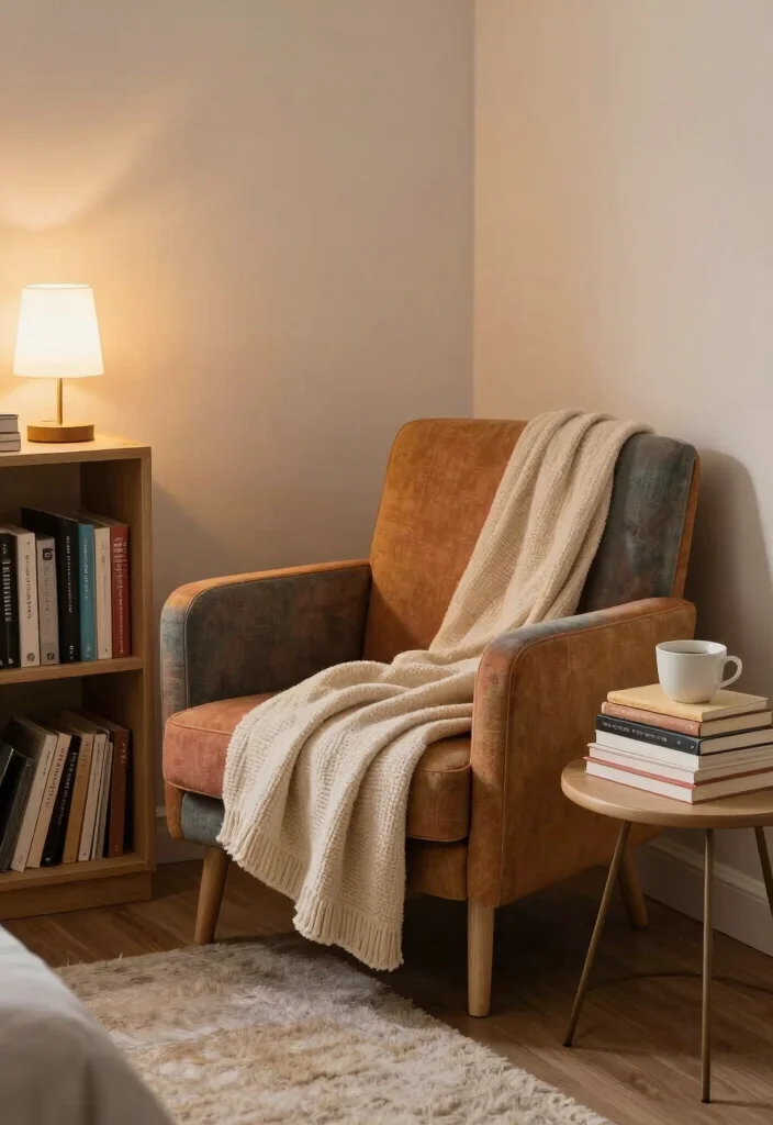 15 Cozy Cheap Small Bedroom Ideas That Feel Designer Made 9. Cozy Reading Nook 0