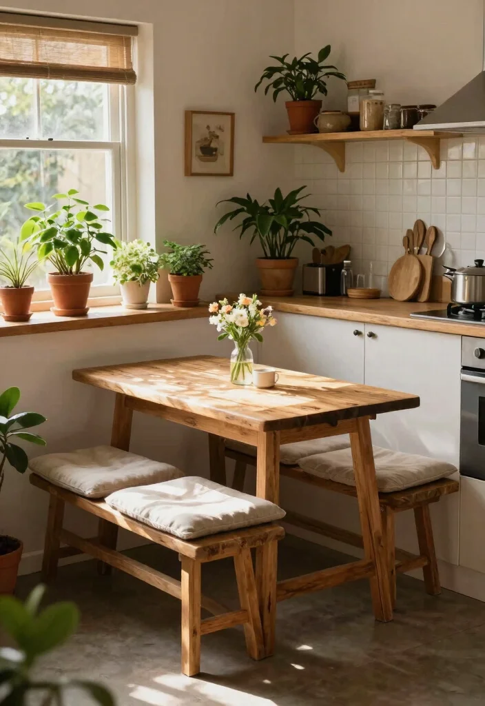 15 Small Kitchen Remodel Ideas That Feel Brand New 12. Create a Cozy Nook 0