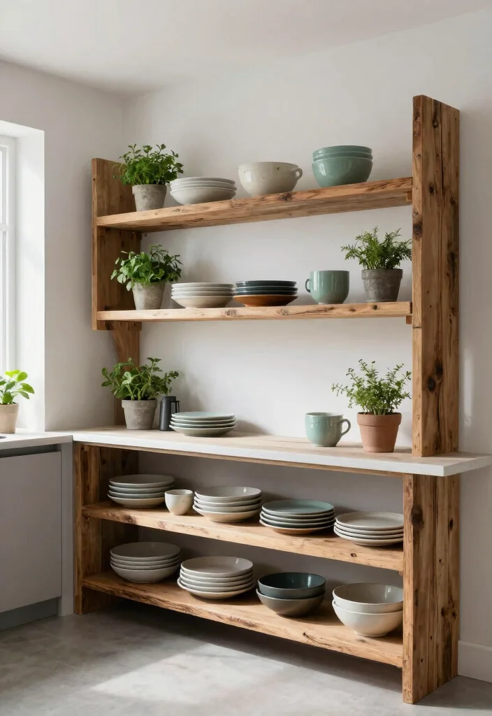 15 Small Kitchen Remodel Ideas That Feel Brand New 2. Open Shelving for a Spacious Feel 0
