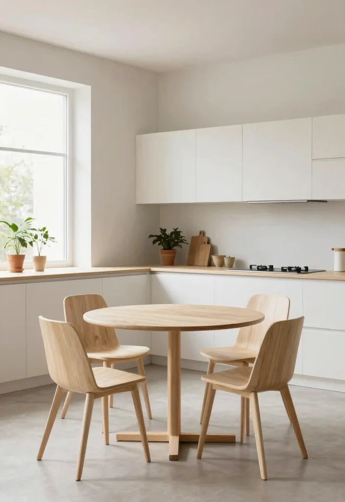 15 Small Kitchen Remodel Ideas That Feel Brand New 7. Minimalist Furniture Choices 0