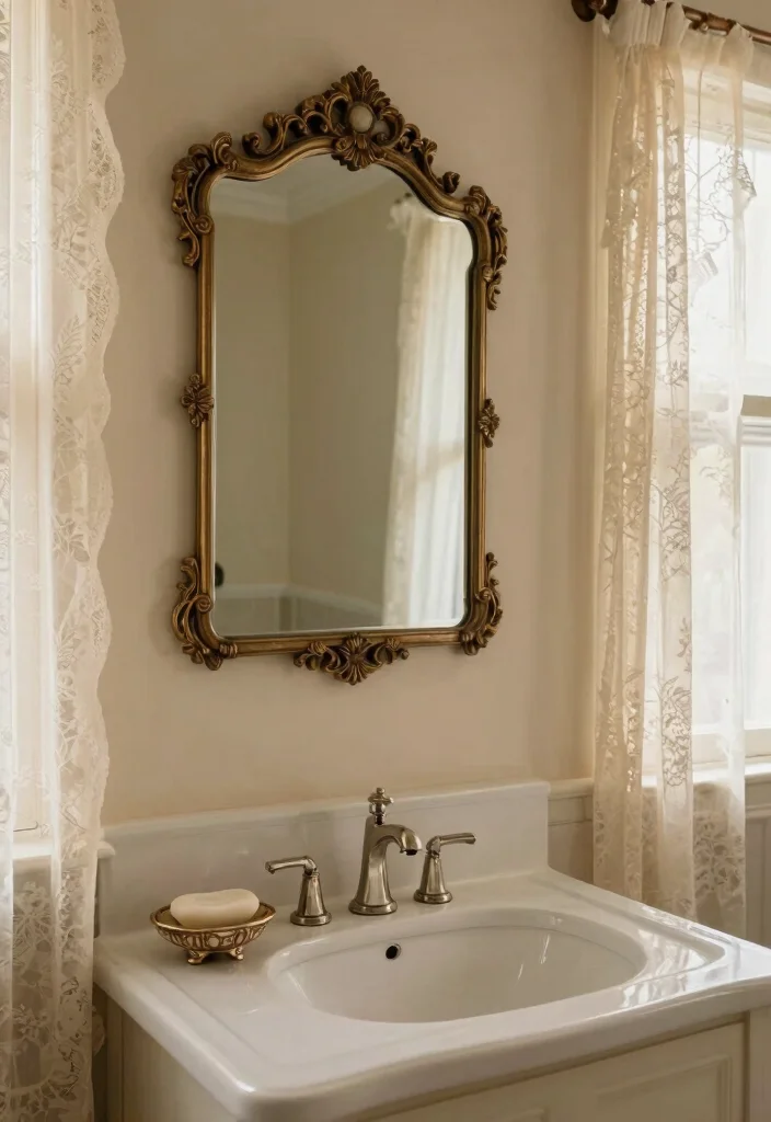 15 Spa Bathroom Decor Ideas That Feel Like a Weekend Retreat 15. Vintage Touches 0