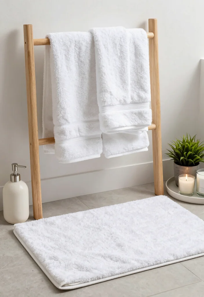 15 Spa Bathroom Decor Ideas That Feel Like a Weekend Retreat 2. Luxurious Towels and Accessories 0