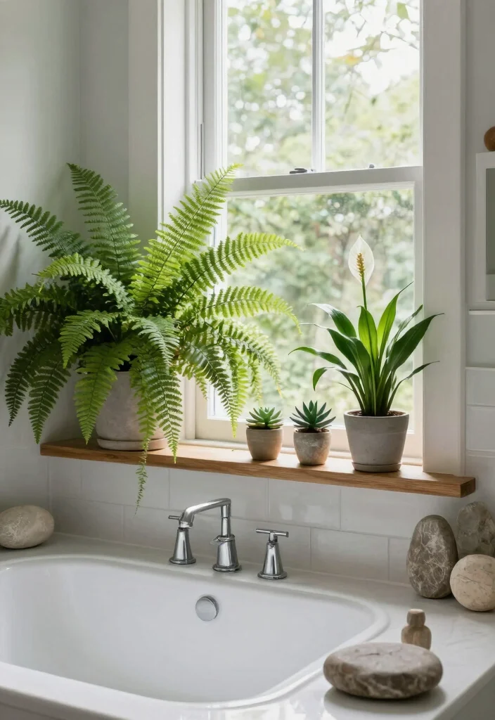 15 Spa Bathroom Decor Ideas That Feel Like a Weekend Retreat 3. Nature Inspired Elements 0