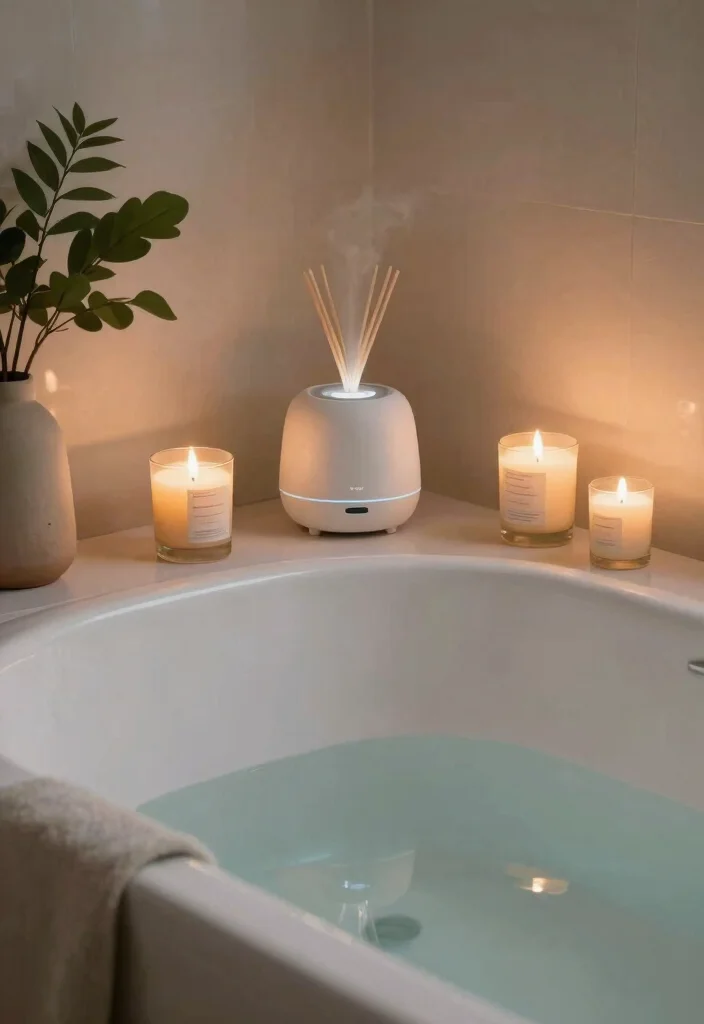 15 Spa Bathroom Decor Ideas That Feel Like a Weekend Retreat 9. Relaxing Scents 0