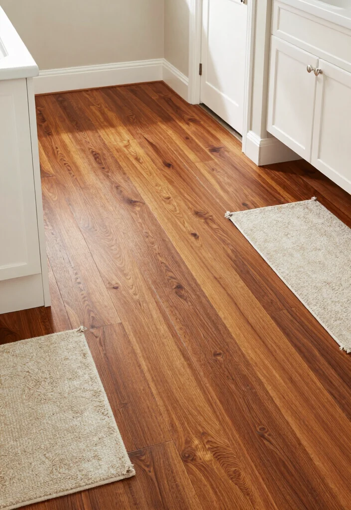 15 Wood Bathroom Ideas That Add Warmth and Texture 13. Wooden Flooring 0