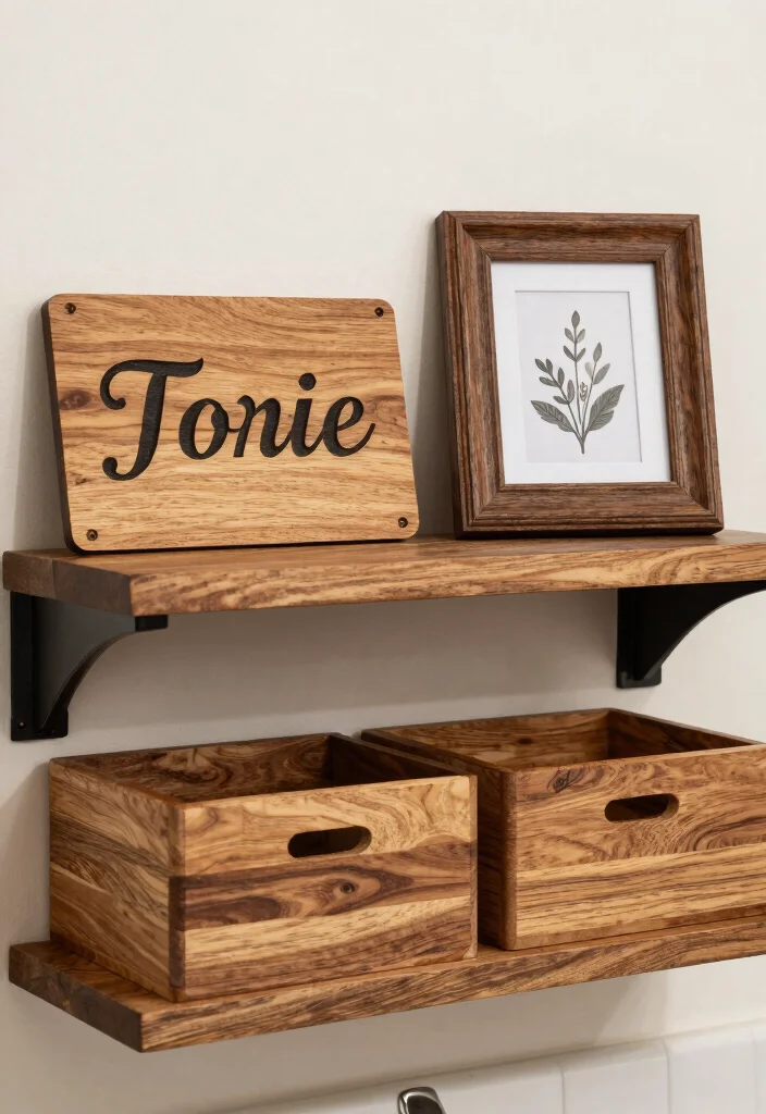 15 Wood Bathroom Ideas That Add Warmth and Texture 15. Wooden Accessories for a Personal Touch 0