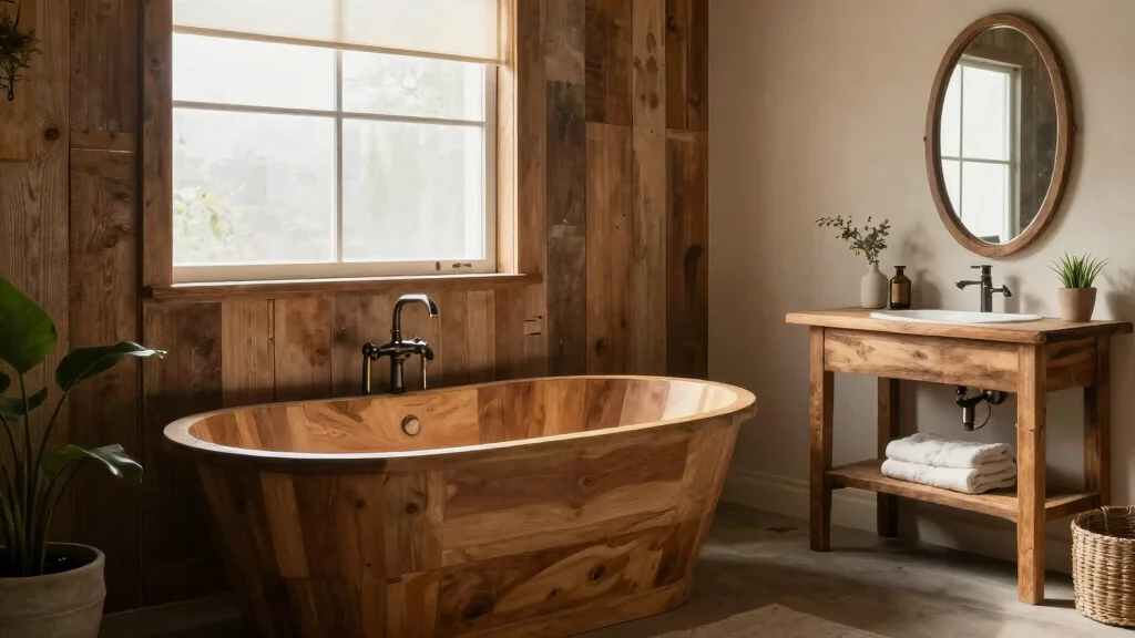 15 Wood Bathroom Ideas That Add Warmth and Texture
