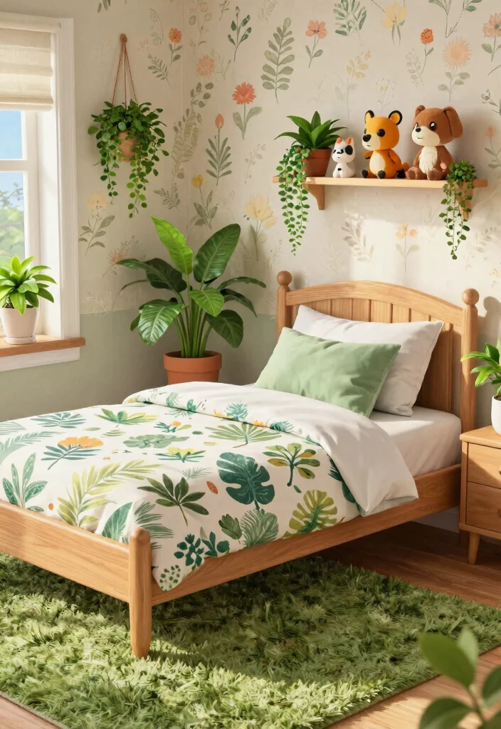 9 Animal Crossing Bedroom Ideas Fans Love to Copy 3. Nature Inspired Decor 0