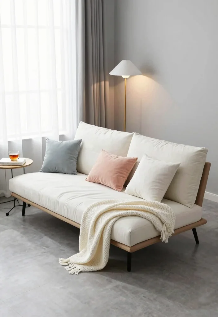 9 No Bedframe Bedroom Ideas with Relaxed Minimal Style 3. Elegant Futons for Multi Functional Spaces 0