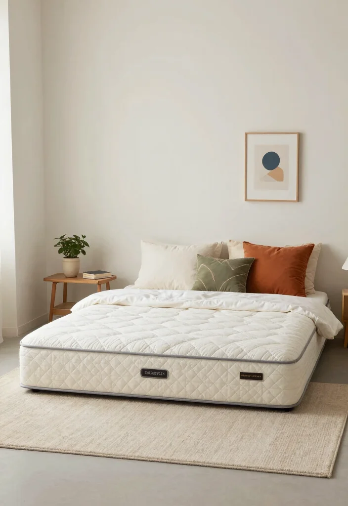 9 No Bedframe Bedroom Ideas with Relaxed Minimal Style 6. Cozy Mattress on the Floor 0